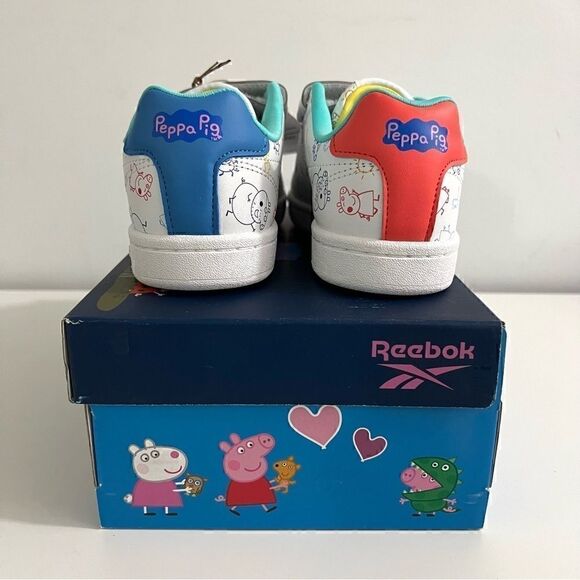 Reebok Little Girls Peppa Pig Royal Complete CLN 2 Stay-Put Casual Sneakers - Picture 6 of 10